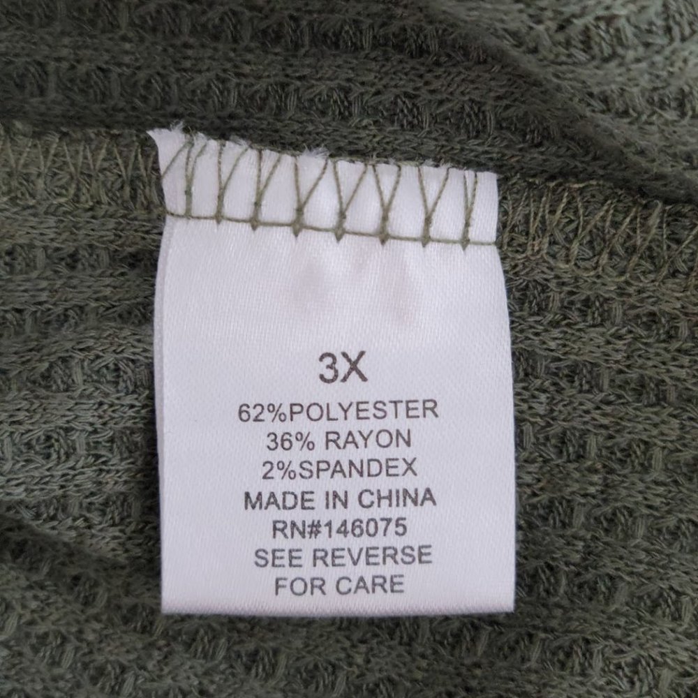 SWEET ROMEO Thermal Pullover Top green - Picture 7 of 7
